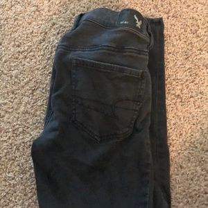 Black jeggings size 8 long / super super stretch